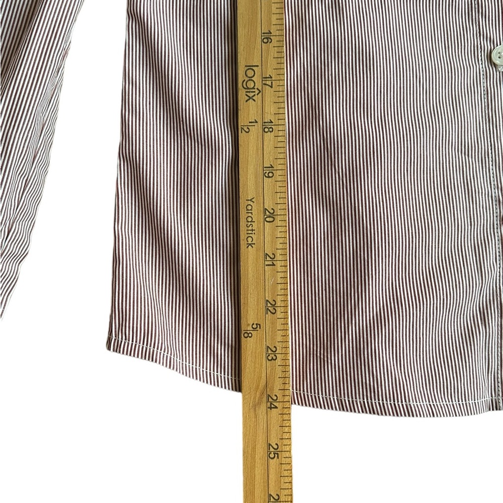FOREVER 21 Shirt Womens Small Red White Plaid Long Sleeve Collared Button Down - Picture 9 of 14
